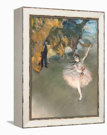 The Star, or Dancer on the Stage, circa 1876-77-Edgar Degas-Framed Premier Image Canvas