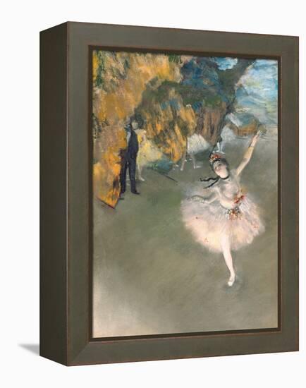 The Star, or Dancer on the Stage, circa 1876-77-Edgar Degas-Framed Premier Image Canvas