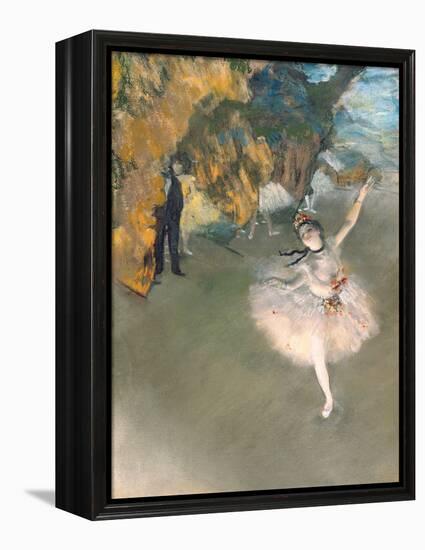 The Star, or Dancer on the Stage, circa 1876-77-Edgar Degas-Framed Premier Image Canvas