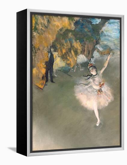 The Star, or Dancer on the Stage, circa 1876-77-Edgar Degas-Framed Premier Image Canvas