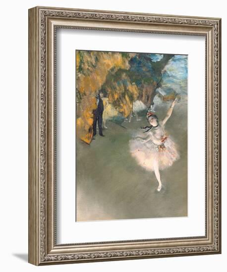 The Star, or Dancer on the Stage, circa 1876-77-Edgar Degas-Framed Premium Giclee Print