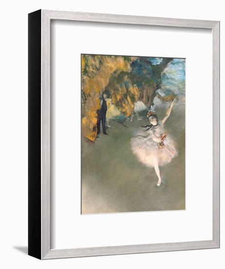 The Star, or Dancer on the Stage, circa 1876-77-Edgar Degas-Framed Premium Giclee Print