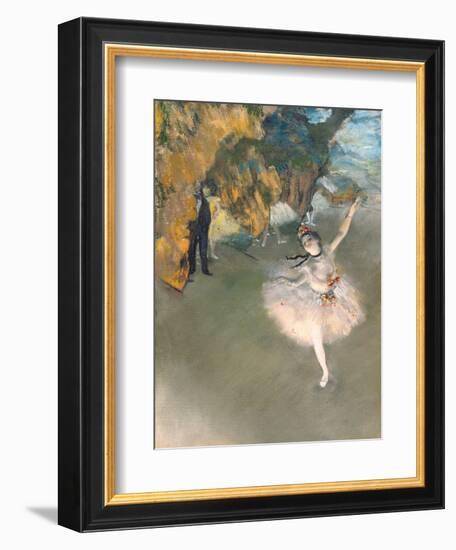 The Star, or Dancer on the Stage, circa 1876-77-Edgar Degas-Framed Premium Giclee Print