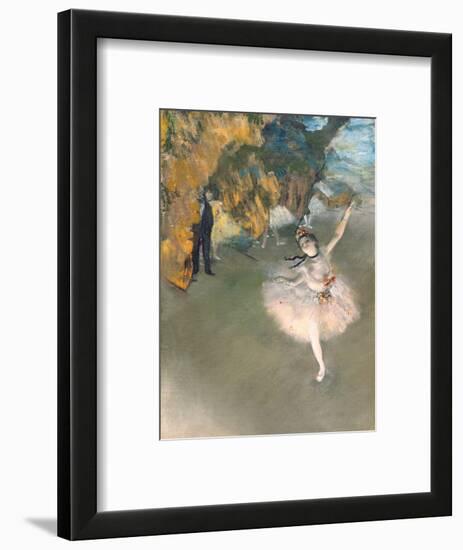 The Star, or Dancer on the Stage, circa 1876-77-Edgar Degas-Framed Premium Giclee Print