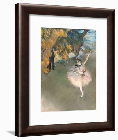 The Star, or Dancer on the Stage, circa 1876-77-Edgar Degas-Framed Giclee Print