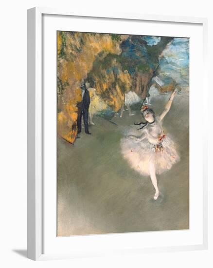 The Star, or Dancer on the Stage, circa 1876-77-Edgar Degas-Framed Giclee Print