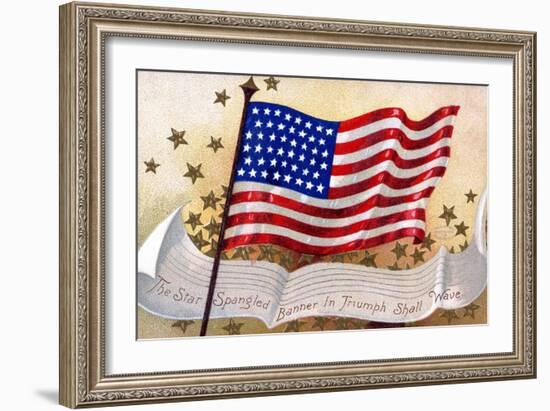 The Star Spangled Banner in Triumph Shall Wave Postcard-null-Framed Giclee Print