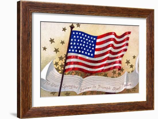 The Star Spangled Banner in Triumph Shall Wave Postcard-null-Framed Giclee Print