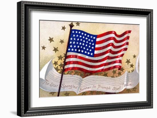 The Star Spangled Banner in Triumph Shall Wave Postcard-null-Framed Giclee Print