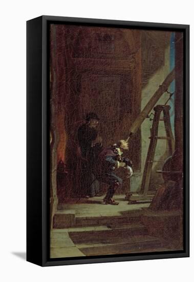 The Stargazer, c.1863-Carl Spitzweg-Framed Premier Image Canvas