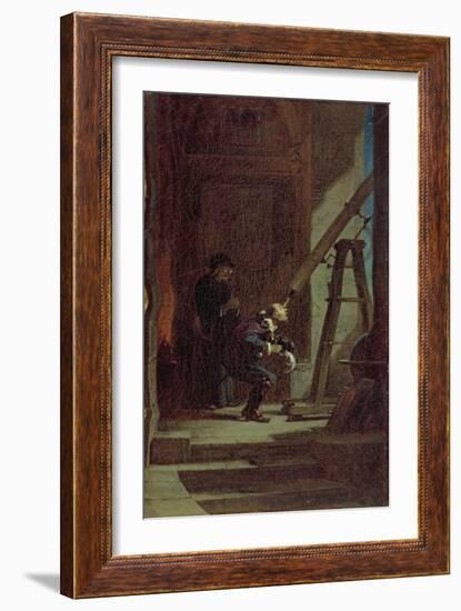 The Stargazer, c.1863-Carl Spitzweg-Framed Giclee Print