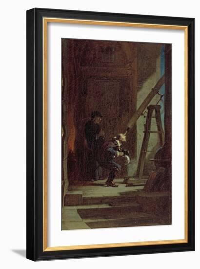 The Stargazer, c.1863-Carl Spitzweg-Framed Giclee Print