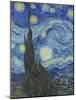 The Starry Night, June 1889 (Detail)-Vincent van Gogh-Mounted Giclee Print