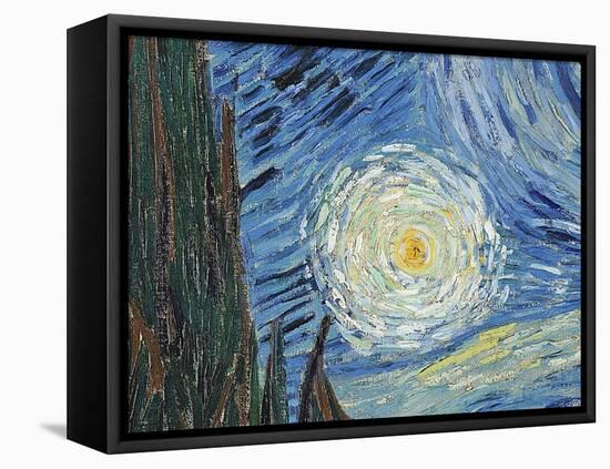 The Starry Night, June 1889 (Detail)-Vincent van Gogh-Framed Premier Image Canvas