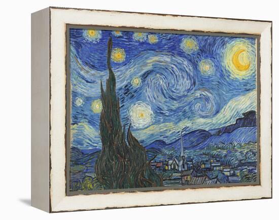 The Starry Night, June 1889-Vincent van Gogh-Framed Premier Image Canvas