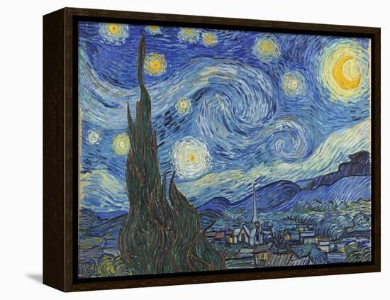 The Starry Night, June 1889-Vincent van Gogh-Framed Premier Image Canvas