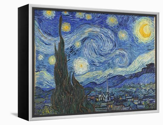 The Starry Night, June 1889-Vincent van Gogh-Framed Premier Image Canvas