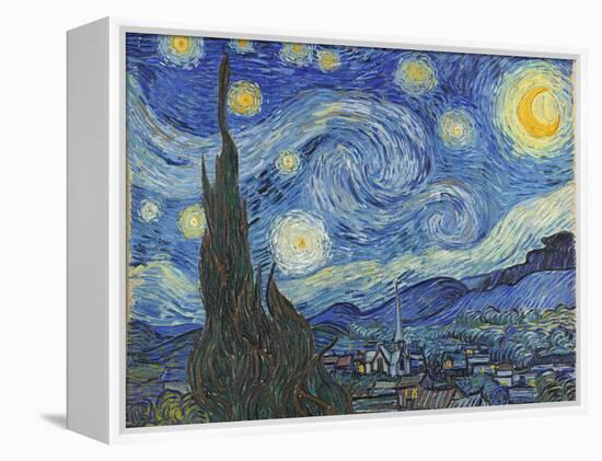 The Starry Night, June 1889-Vincent van Gogh-Framed Premier Image Canvas