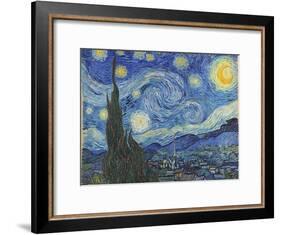 The Starry Night, June 1889-Vincent van Gogh-Framed Giclee Print