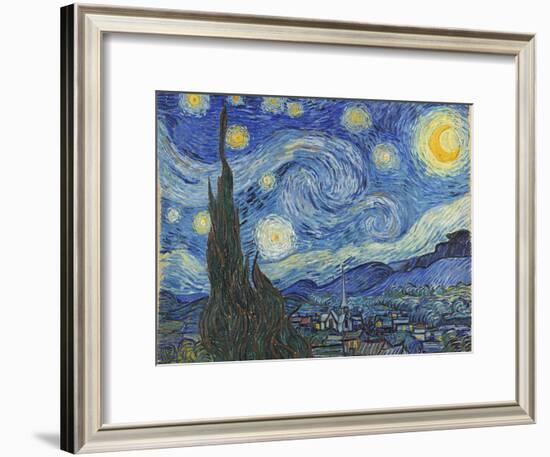 The Starry Night, June 1889-Vincent van Gogh-Framed Giclee Print