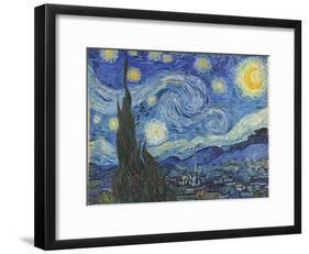 The Starry Night, June 1889-Vincent van Gogh-Framed Giclee Print