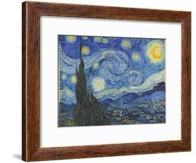 The Starry Night, June 1889-Vincent van Gogh-Framed Giclee Print