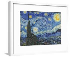The Starry Night, June 1889-Vincent van Gogh-Framed Giclee Print
