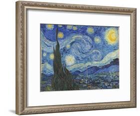 The Starry Night, June 1889-Vincent van Gogh-Framed Giclee Print
