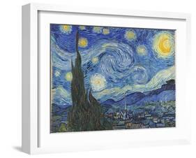 The Starry Night, June 1889-Vincent van Gogh-Framed Giclee Print