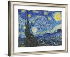 The Starry Night, June 1889-Vincent van Gogh-Framed Giclee Print