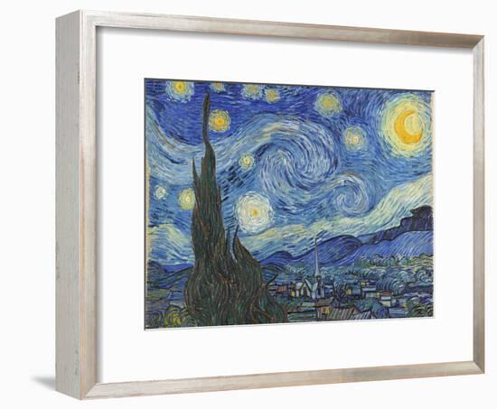 The Starry Night, June 1889-Vincent van Gogh-Framed Giclee Print