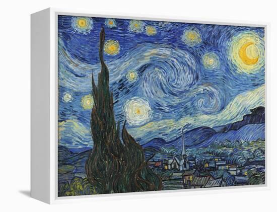 The Starry Night, June 1889-Vincent van Gogh-Framed Premier Image Canvas