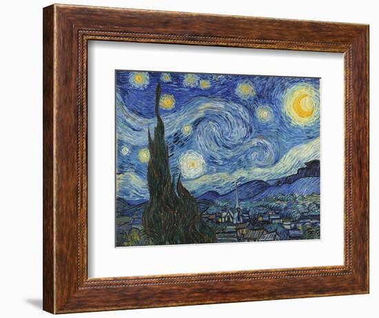 The Starry Night, June 1889-Vincent van Gogh-Framed Giclee Print