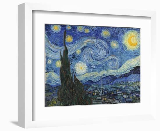 The Starry Night, June 1889-Vincent van Gogh-Framed Giclee Print