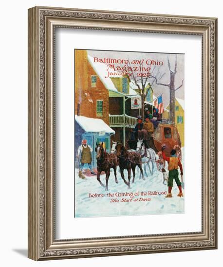 The Start at Dawn-Herbert Stitt-Framed Giclee Print