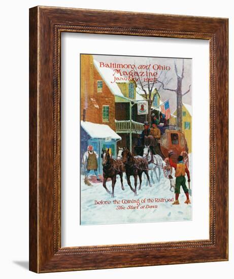 The Start at Dawn-Herbert Stitt-Framed Giclee Print