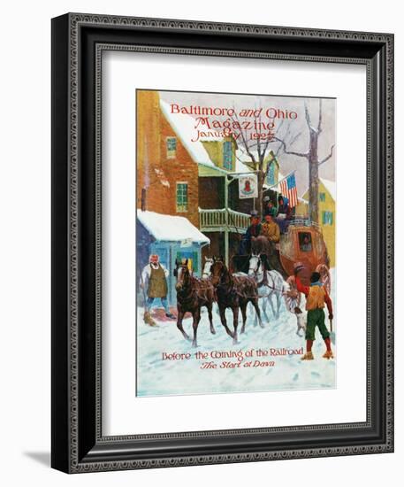 The Start at Dawn-Herbert Stitt-Framed Giclee Print