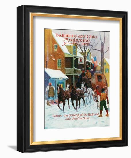 The Start at Dawn-Herbert Stitt-Framed Giclee Print