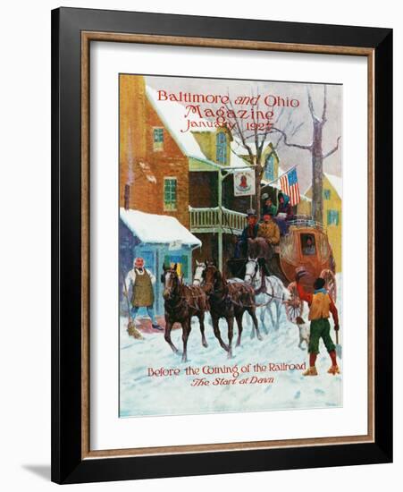 The Start at Dawn-Herbert Stitt-Framed Giclee Print