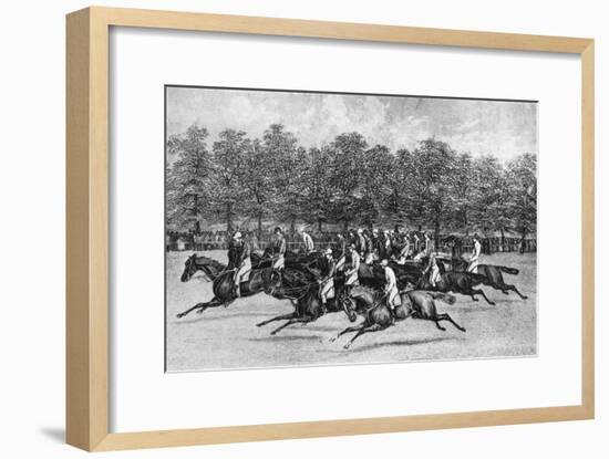 'The Start for the St. Leger, 1851', 1911-Unknown-Framed Giclee Print