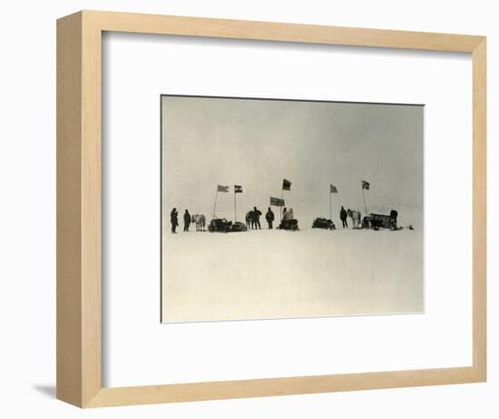 'The Start from the Ice-Edge South of Hut Point', c1908, (1909)-Unknown-Framed Photographic Print