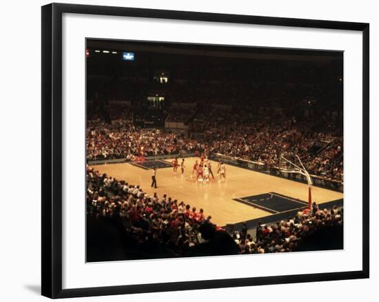 The Start of a Basketball Game-null-Framed Photographic Print