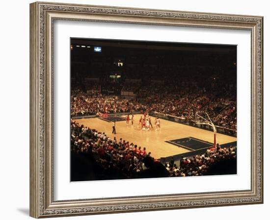 The Start of a Basketball Game-null-Framed Photographic Print