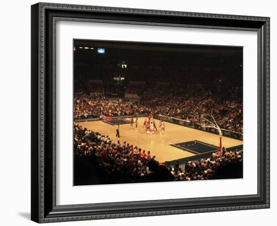 The Start of a Basketball Game-null-Framed Photographic Print