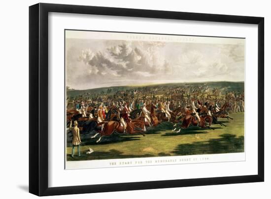 The Start of the Memorable Derby of 1844, Engraved by Charles Hunt-John Frederick Herring I-Framed Giclee Print