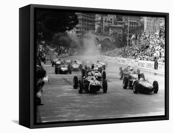 The Start of the Monaco Grand Prix, Monte Carlo, 1961-null-Framed Premier Image Canvas