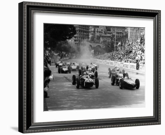 The Start of the Monaco Grand Prix, Monte Carlo, 1961-null-Framed Photographic Print