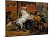 The Start of the Race of the Riderless Horses, 1820-Emile Jean Horace Vernet-Mounted Giclee Print