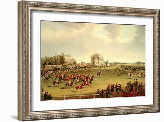 The Start of the St. Leger, 1830-James Pollard-Framed Giclee Print