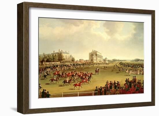 The Start of the St. Leger, 1830-James Pollard-Framed Giclee Print